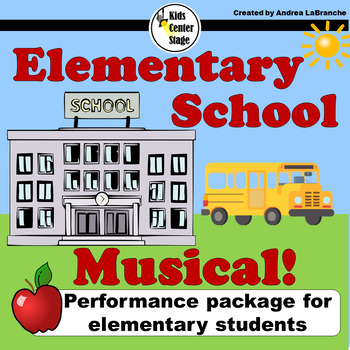 Preview of Elementary School Musical Performance Script for Elementary Students