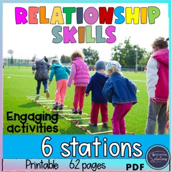 Preview of Social Awareness lesson and games | Relationship Skills Activities and Stations