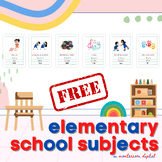 Elementary School Subjects (English/Hiragana/Romaji/Kanji)