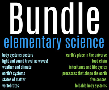Preview of Elementary Science Bundle!