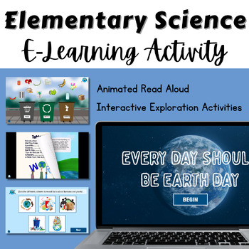 Preview of Elementary Science (Earth Day) E-Learning Activity | Environmental Science