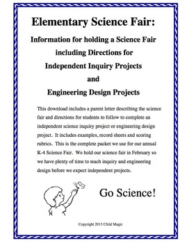 Preview of Combo Pack: Science Inquiry and Engineering Design Project Packets