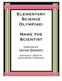 Elementary Science Olympiad Name the Scientist Posters