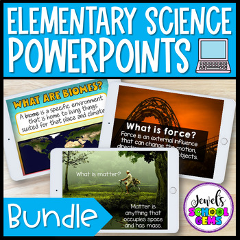 Preview of Elementary Science and STEM PowerPoints BUNDLE with Google™ Slides Version