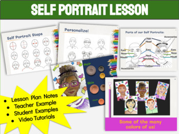 Preview of Elementary Self Portrait Slideshow Lesson