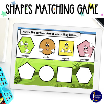 Preview of Elementary Shapes BUNDLE Print and Digital BOOM Cards