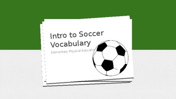 Preview of Elementary Soccer Flashcards