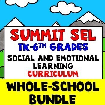 Preview of Elementary Social and Emotional Learning (SEL) Program BUNDLE; Grades Tk-6th