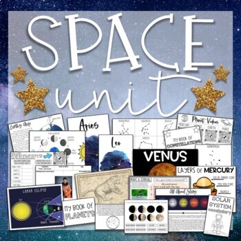 All About Space Sun Moon Planets And Stars Solar System Unit