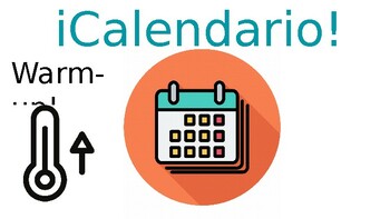 Preview of Elementary Spanish "Calendar Talk" Resource