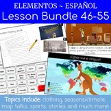 Elementary Spanish Curriculum (sports, seasons, clothing, 