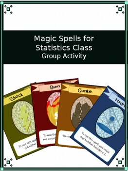 Preview of Elementary Statistics - Magic Spell Cards