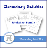 Elementary Statistics Worksheets - Full Course Bundle
