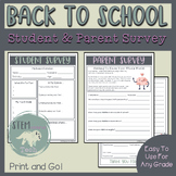 Elementary Student Surveys | Parent and Student Versions