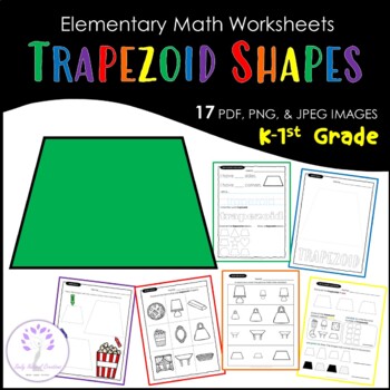 Preview of Elementary TRAPEZOID Shape Worksheets
