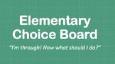 Elementary Tech Choice Board