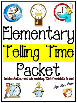 Preview of Elementary Telling Time Packet (SUPER JAM-PACKED!)