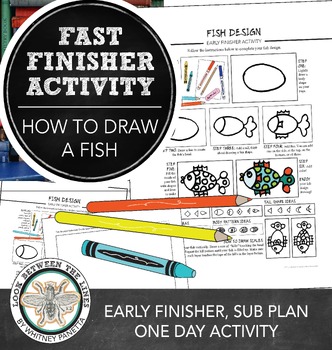 Elementary Visual Art Early Finishers Printable Handout How To Draw A Fish