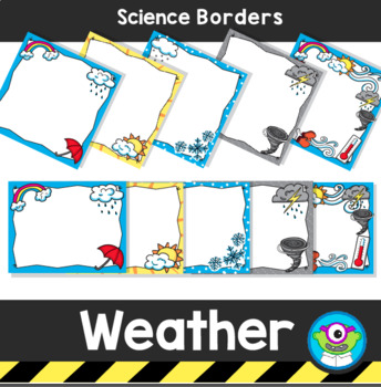 Preview of Elementary Weather Borders & Frames Clipart