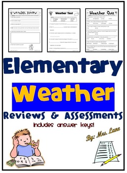 Preview of Elementary Weather Reviews and Assessments