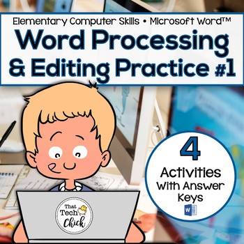 Preview of Elementary Word Processing & Editing Practice #1 for Microsoft Word™