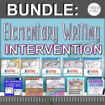 Preview of Writing Intervention Bundle