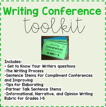 Preview of Elementary Writing Conference Toolkit