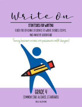 Preview of Common Core Writing Curriculum Grade 4 Bundle - all genres