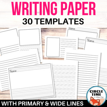 Free Printable Primary Paper Template / Free Printable Lined Writing