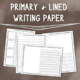 Elementary Writing Paper Pack - Primary and Lined Paper Templates