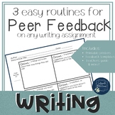 Elementary Writing Peer Feedback Forms