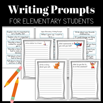 Elementary Writing Prompts by I'm Ready to Learn | TPT