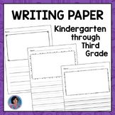 Elementary and Kindergarten Writing Paper with Picture Box