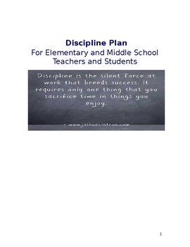 discipline assignments for middle school