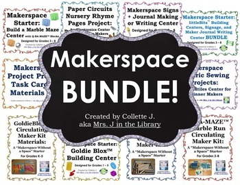Preview of Elementary and Middle School Makerspace BUNDLE!