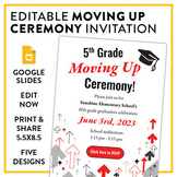 Elementary or Middle School Moving Up Ceremony Invitation: