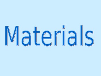 Preview of Elementary resources for Material.