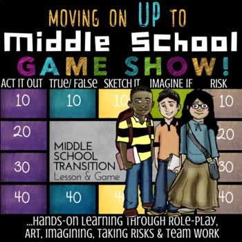 Preview of Elementary to Middle School Transition Lesson: Moving Up To Middle School Game