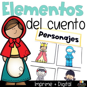 Preview of Elementos del cuento | Story Elements in Spanish