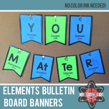 Preview of Elements A-Z Bulletin Board Banners