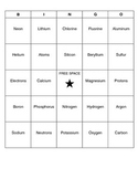 Elements BINGO