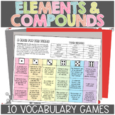 Elements & Compounds Chemistry Science Vocabulary Games Centers