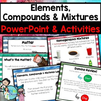 Preview of Elements, Compounds & Mixtures PowerPoint