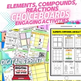 Elements, Compounds, Reactions Activities Choice Board Phy