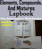Elements Compounds and Mixtures Interactive Notebook Lapbo
