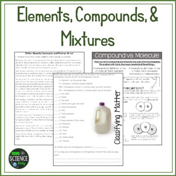 Preview of Elements, Compounds, and Mixtures