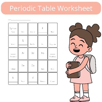 Preview of Elements Explored: Periodic Table Worksheet