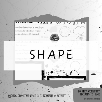 Preview of Elements Of Art - Shape