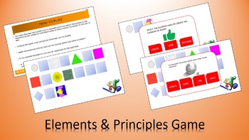 Preview of Elements & Principles of Art Interactive Board Game