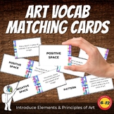 Elements & Principles of Art Vocabulary, Matching Game, Mi